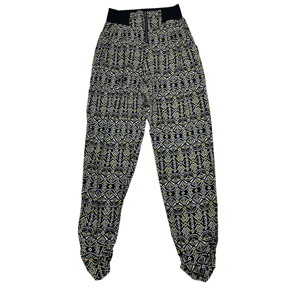 Material Girl Womens Lightweight Tapered Pants Geometric Print Size Small